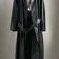 ULTRA RARE 70S OVERSIZED PVC TRENCH COAT / UK 12-16