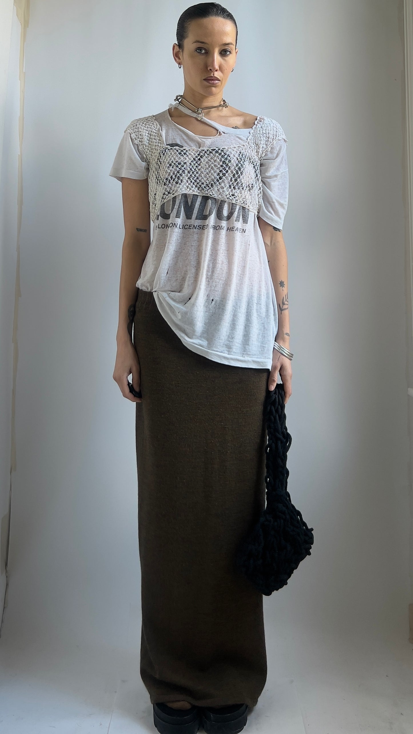 VICTORIAN CROCHET LAYERING YOKE / UK 8