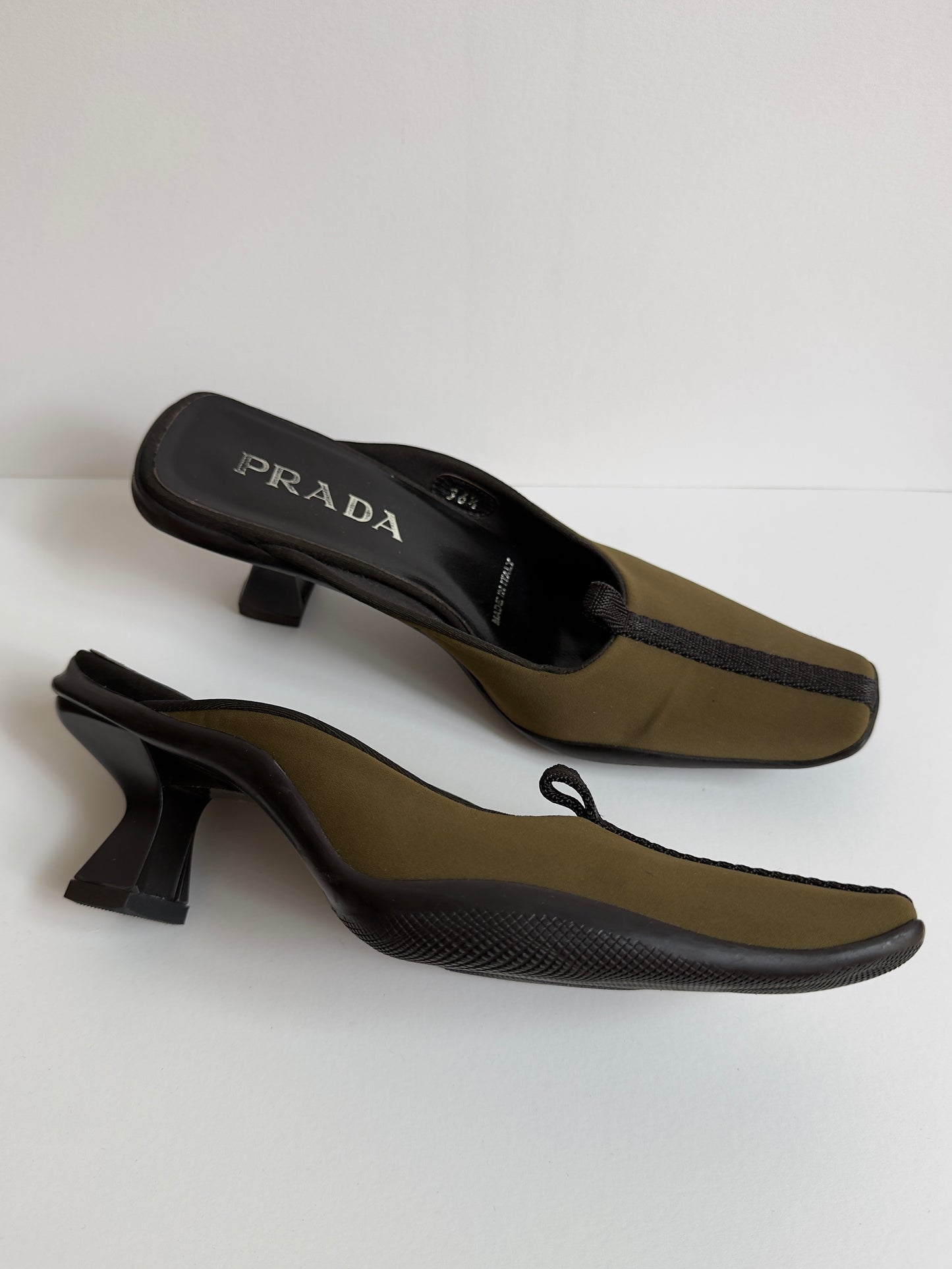 RARE FW 1999 PRADA MULES / 36.5 / 3.5 UK