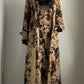 ULTRA RARE 60S PAINT PRINT TRENCH COAT / UK 8-12