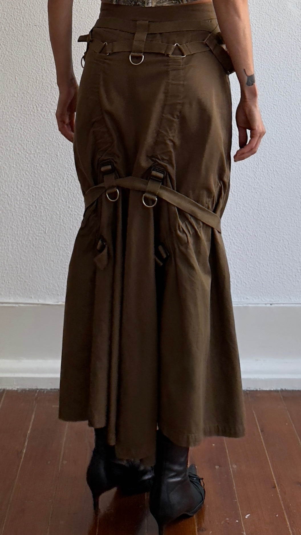 RARE 2002 JUNYA WATANABE BONDAGE SKIRT / W; 26"