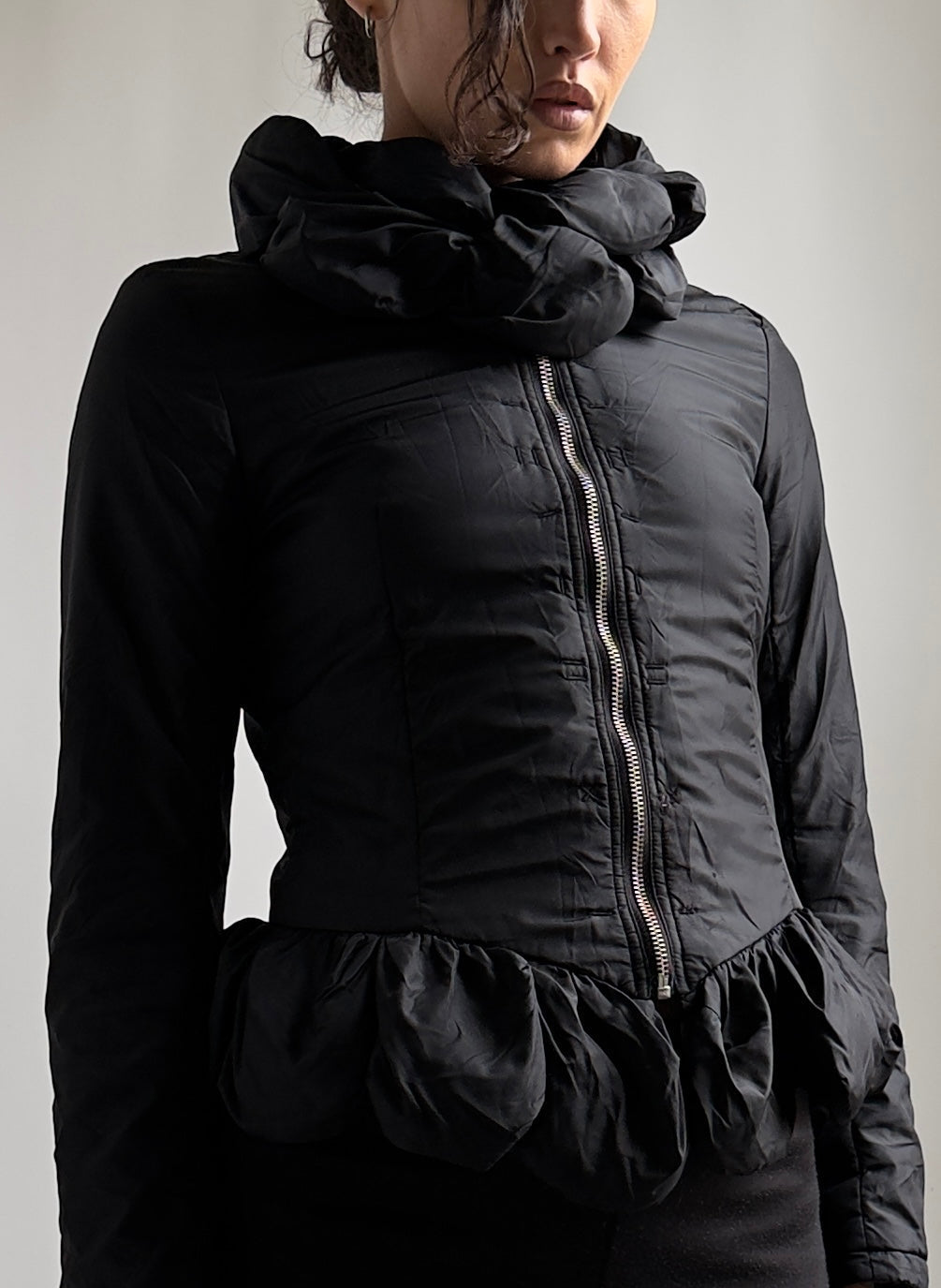 RARE 90S MARITHE FRANCOIS GIRBAUD BUBBLE PUFFER JACKET / UK 6