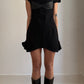RARE EARLY 2000S ISSEY MIYAKE APOC ARCHITECTURAL MINI DRESS / UK 8-12
