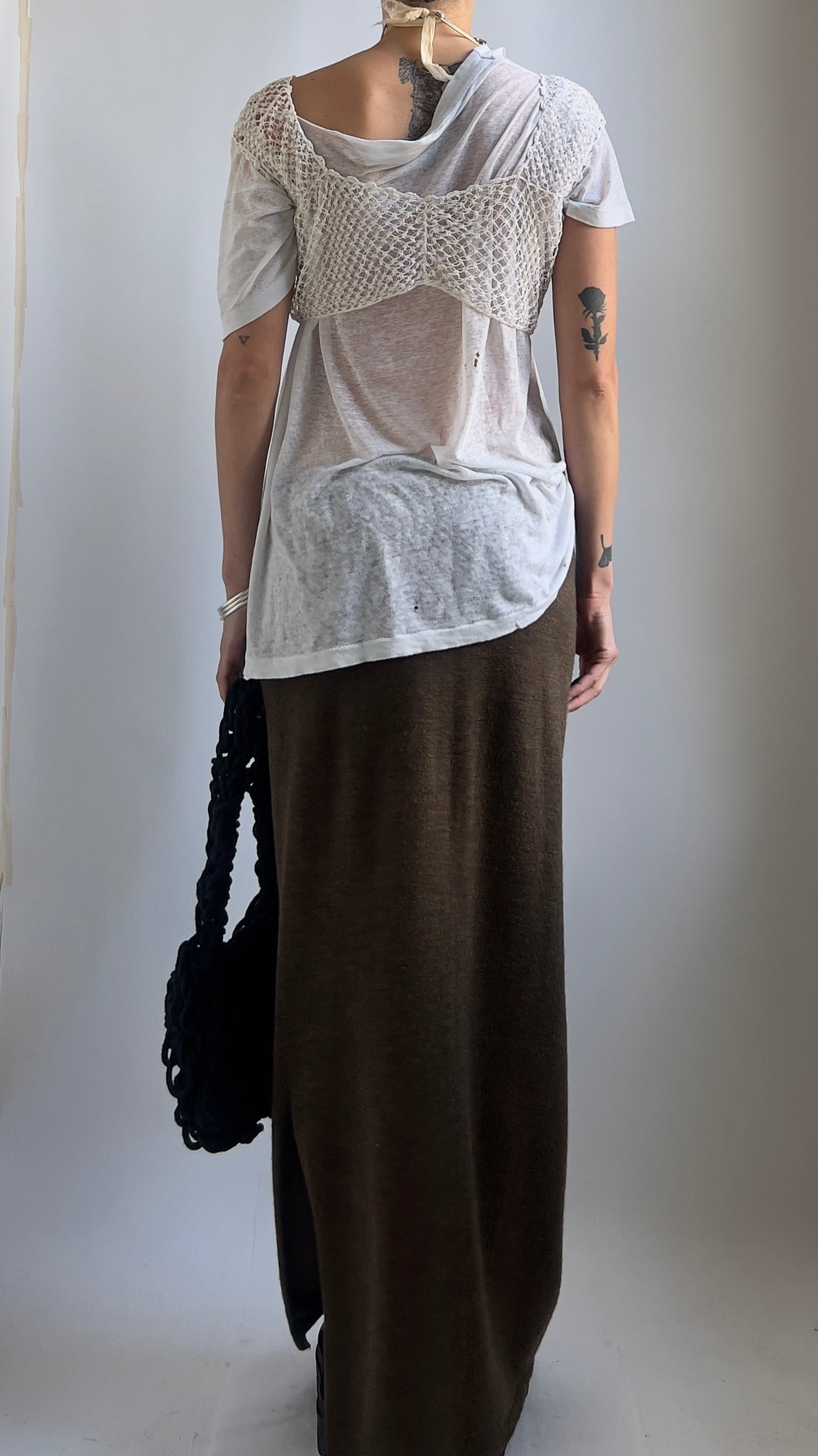 VICTORIAN CROCHET LAYERING YOKE / UK 8