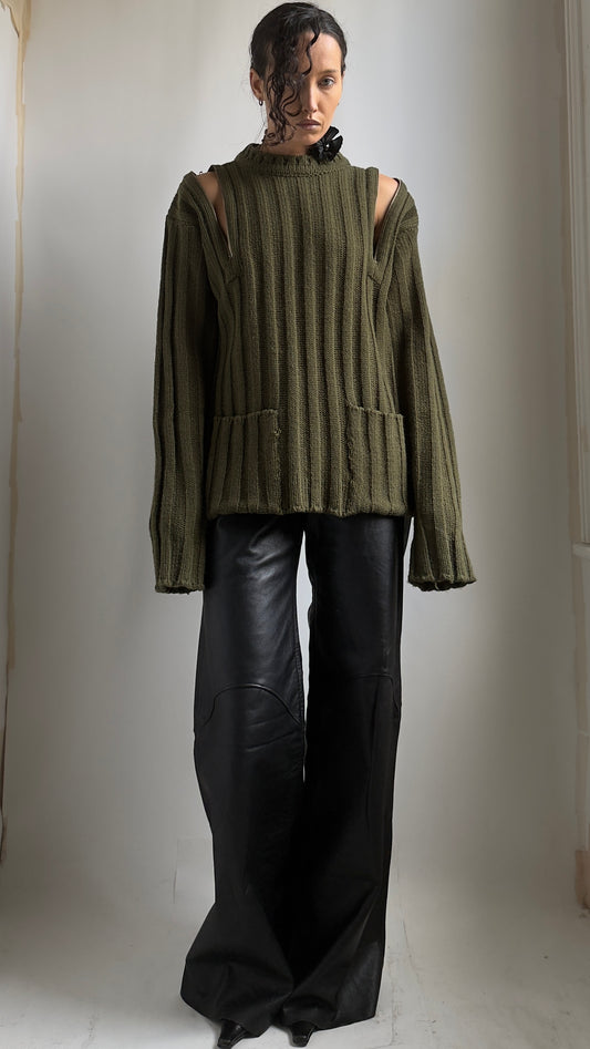 RARE LATE 90S W&LT WALTER VAN BEIRENDONCK ZIP JUMPER / UK 6-12