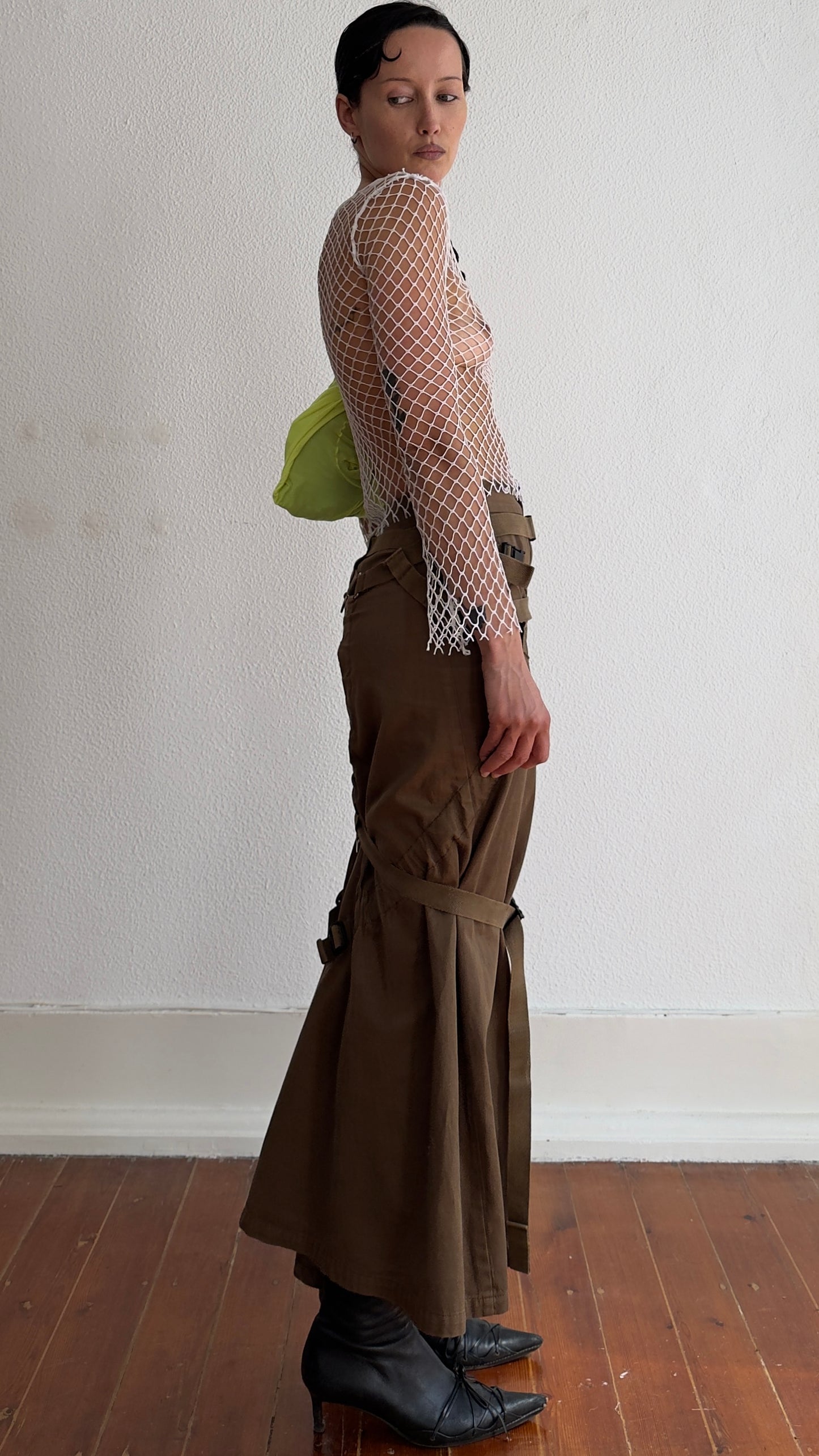 RARE 2002 JUNYA WATANABE BONDAGE SKIRT / W; 26"
