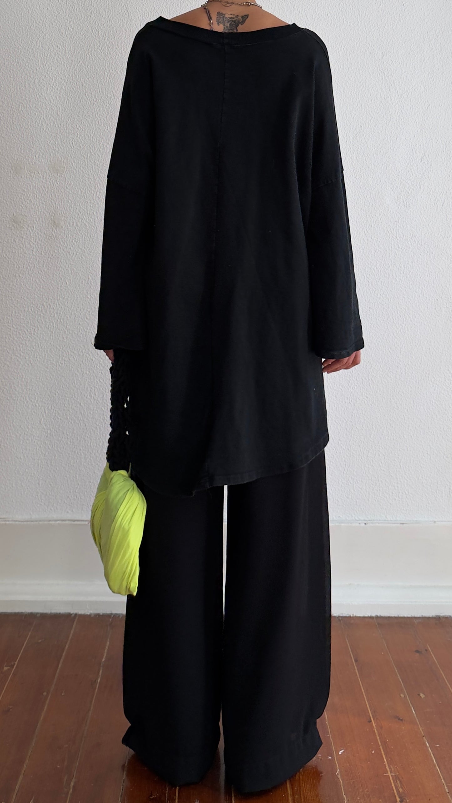 80S OVERSIZED SMOCK WITH ADJUSTABLE O-RING SLEEVES AND POCKETS / UK 6-14