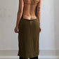 90S PLEIN SUD SEMI SHEER BACKLESS PLUNGE DRESS / UK 6-8