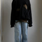 RARE 70S WINDOWPANE DENIM FLARES / UK 10-12