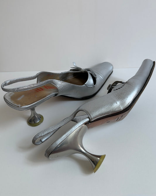 RARE SS 2000 PRADA SLINGBACKS / 37 / 4 UK