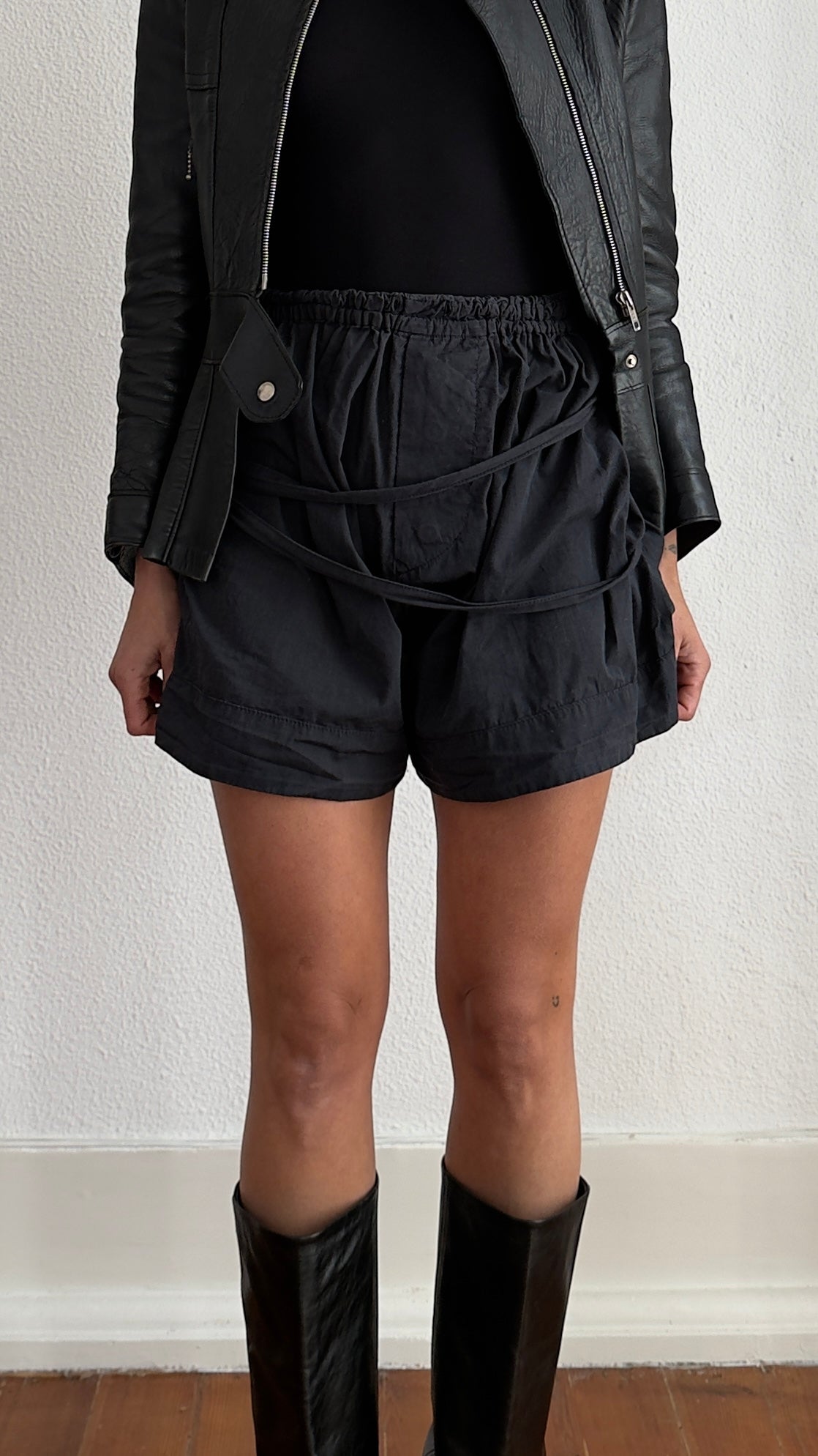 90S VIVIENNE WESTWOOD BONDAGE SHORTS / UK 6-8