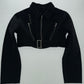 RARE S/S 94 YOHJI YAMAMOTO CROPPED FUNCTIONAL ZIP JACKET / UK 6-10