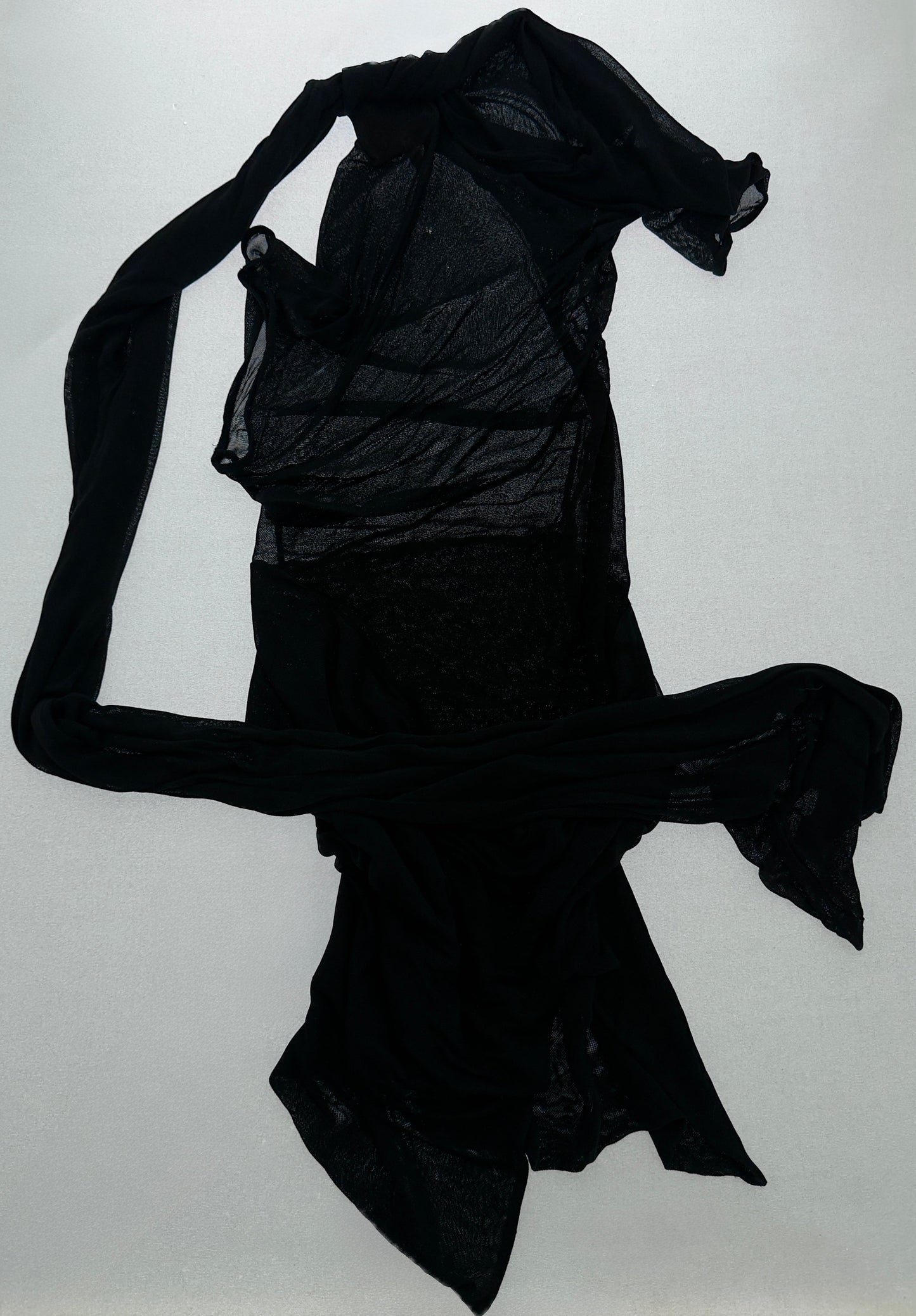 RARE 90S GOLD LABEL VIVIENNE WESTWOOD SCULPTURAL MULTIWAY MIDI DRESS / UK 6-12