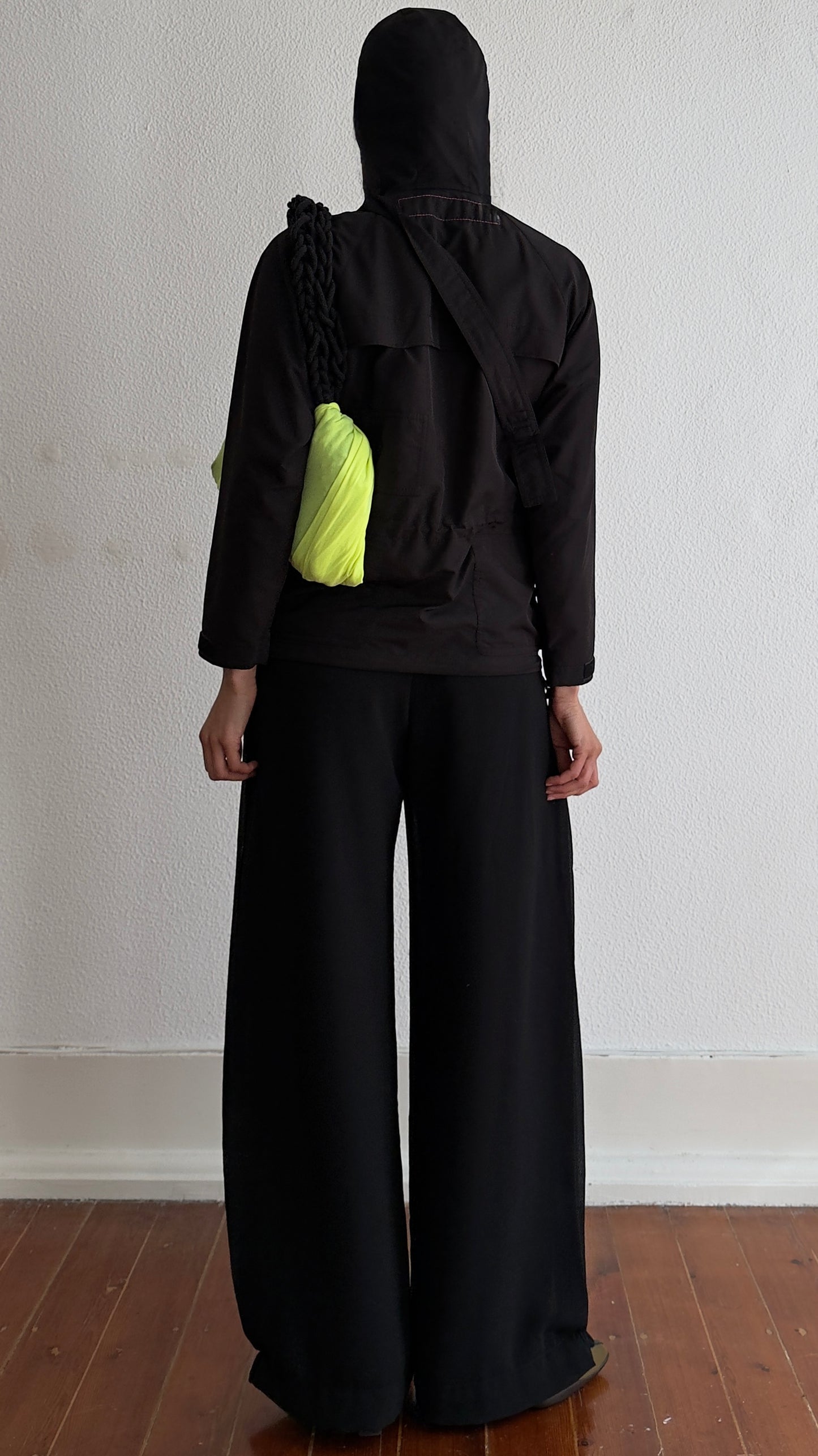 2004 JUNYA WATANABE TRANSFORMING BAG JACKET WITH HOOD / UK 6