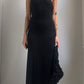 RARE 90S ALBERTA FERRETTI ASYMMETRICAL DRESS / UK 8