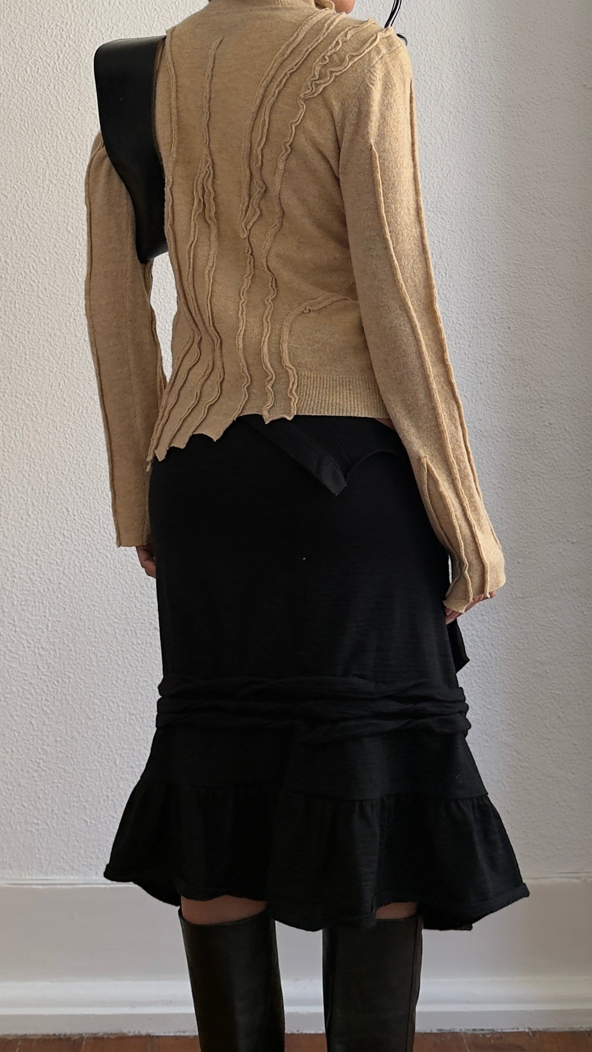 RARE 90S PLEIN SUD SCULPTURAL DECONSTRUCTED JUMPER / UK 6-10